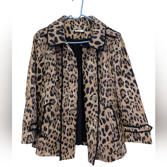 WHBM Leopard Print Women's Jacket Size 6 - Picture 5 of 10